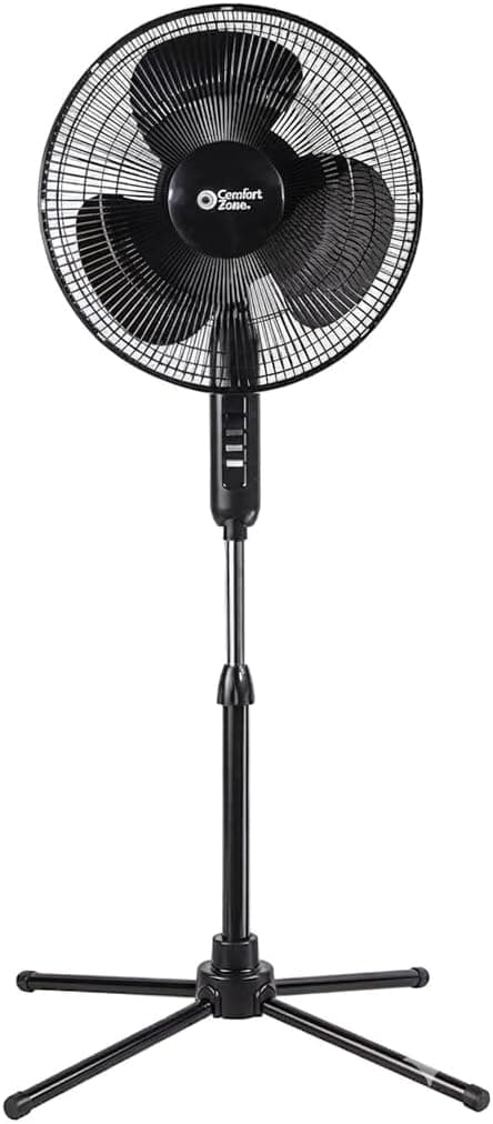 Comfort Zone Pedestal Fan, 16 in